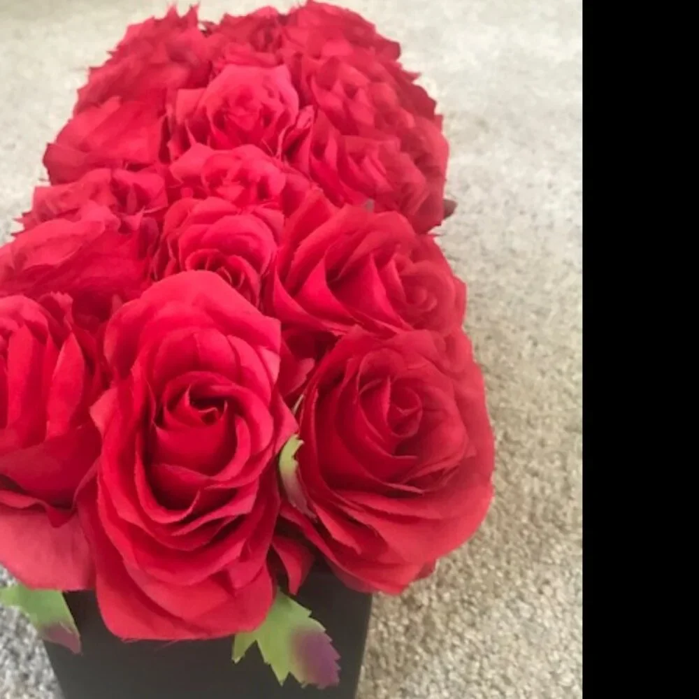 New Nearly Natural Artificial Rose Bouquet in 11